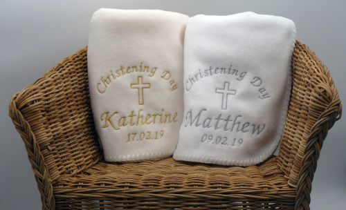 Personalised Christening Blankets